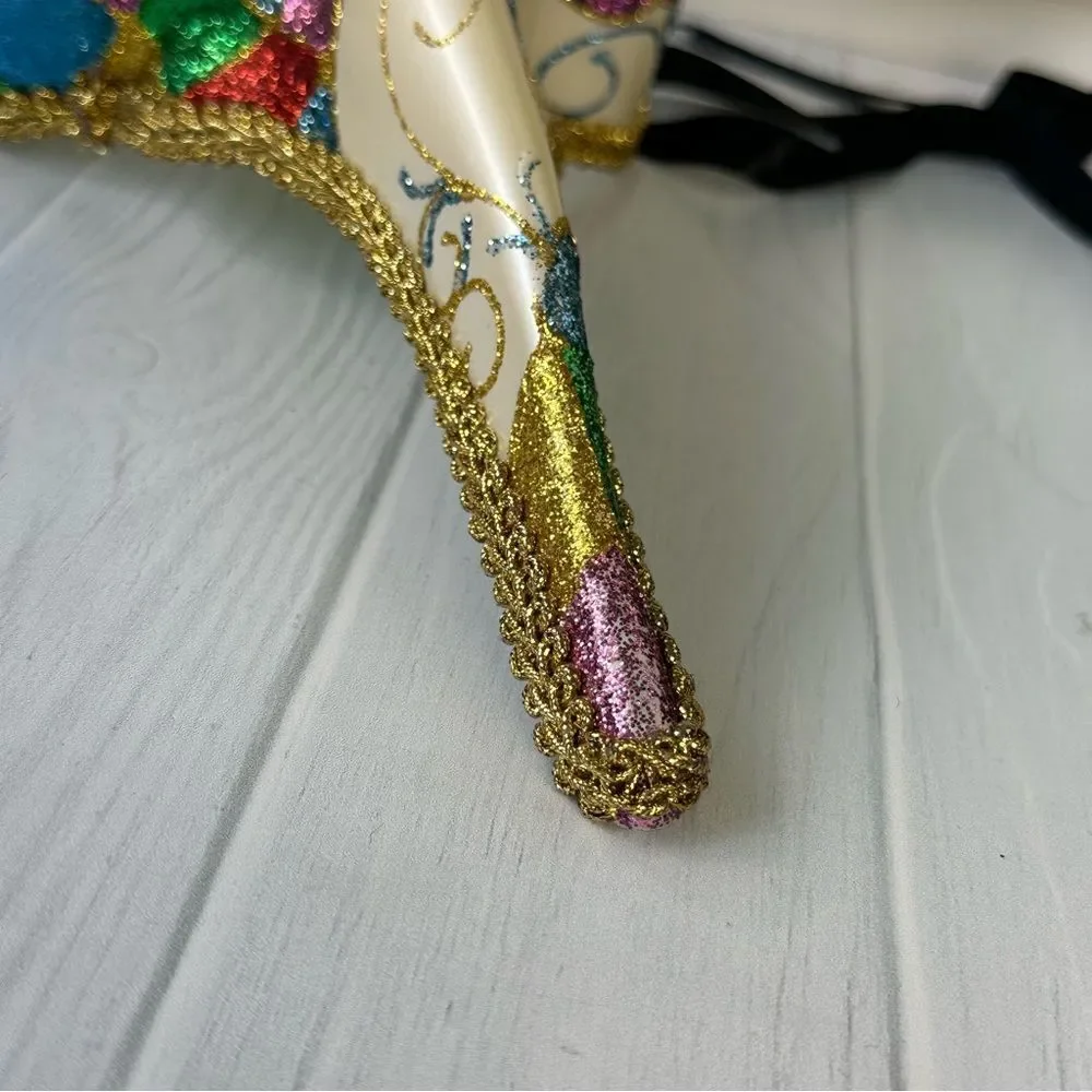 Venetian Mardi Gras Masquerade Long Nose Beak Mask